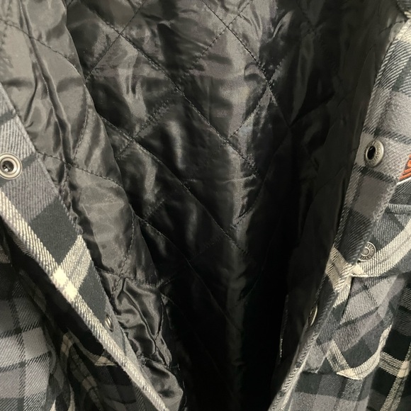 Harley-Davidson Black and Gray Checkered Shirt - Picture 2 of 7